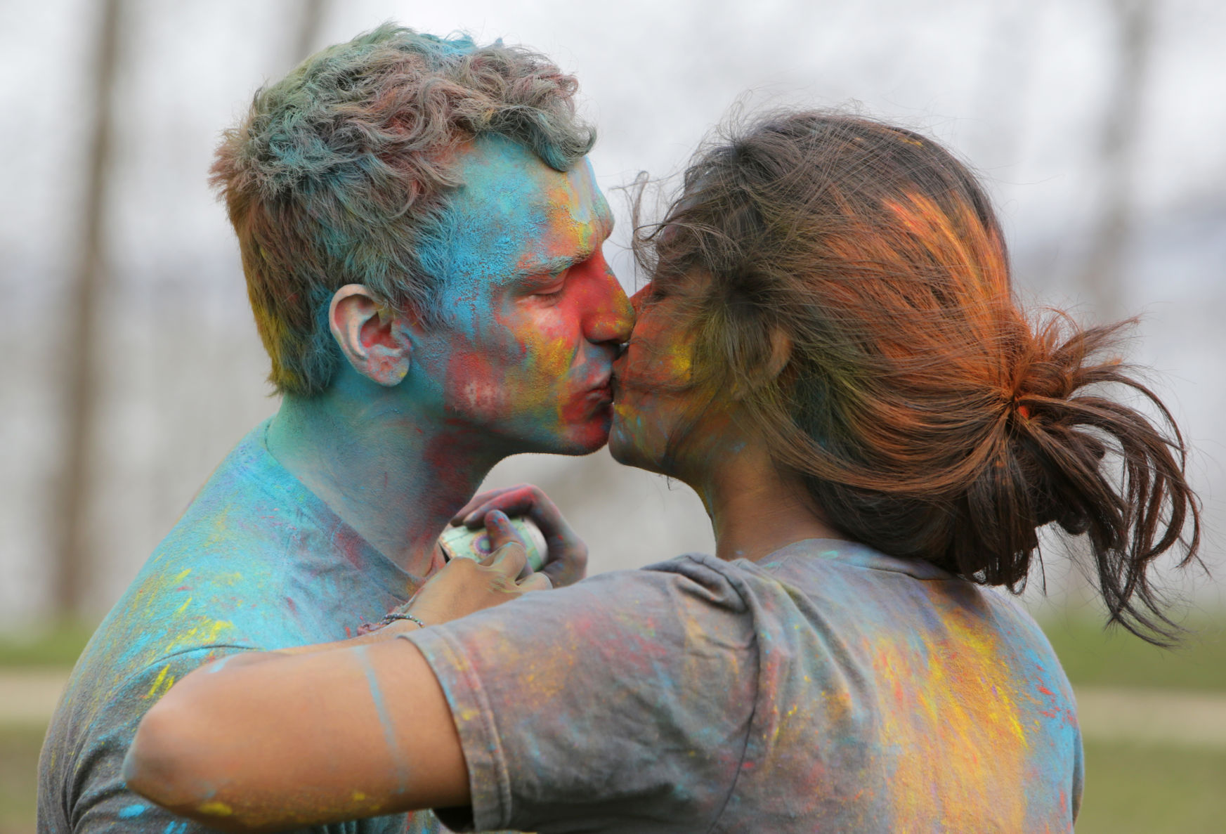 Kiss among the colors -- Amber Arnold
